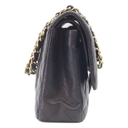 Chanel Black Caviar Gold Quilted 25 Shoulder Bag — view 2