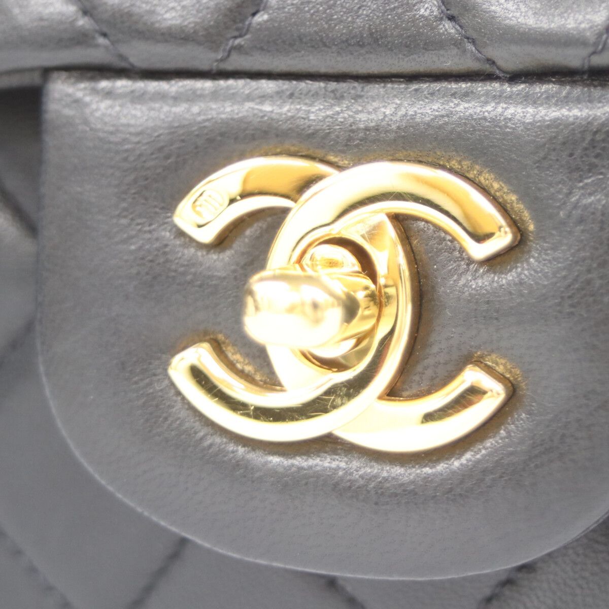 Chanel Black Lamb Gold Quilted 23 Shoulder Bag — view 6