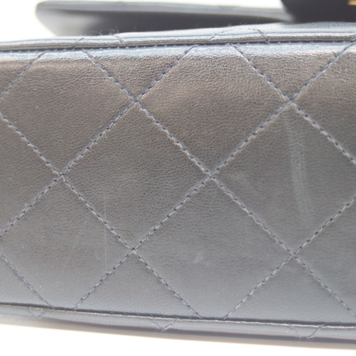 Chanel Black Lamb Gold Quilted 23 Shoulder Bag — view 7