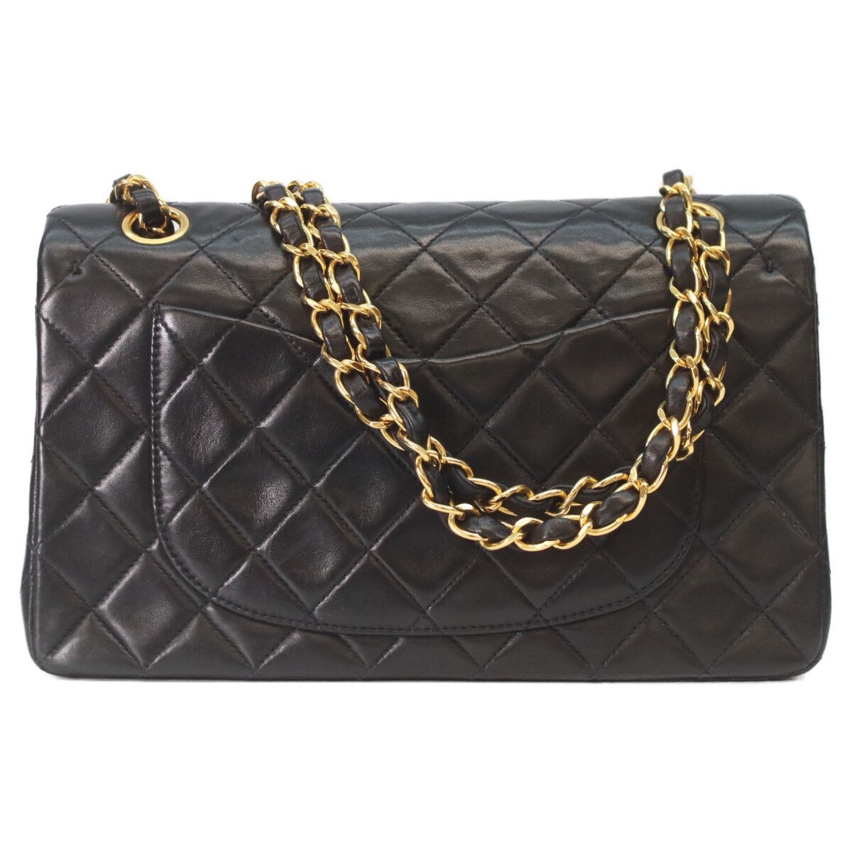 Chanel Black Lamb Gold Quilted 23 Shoulder Bag — view 3