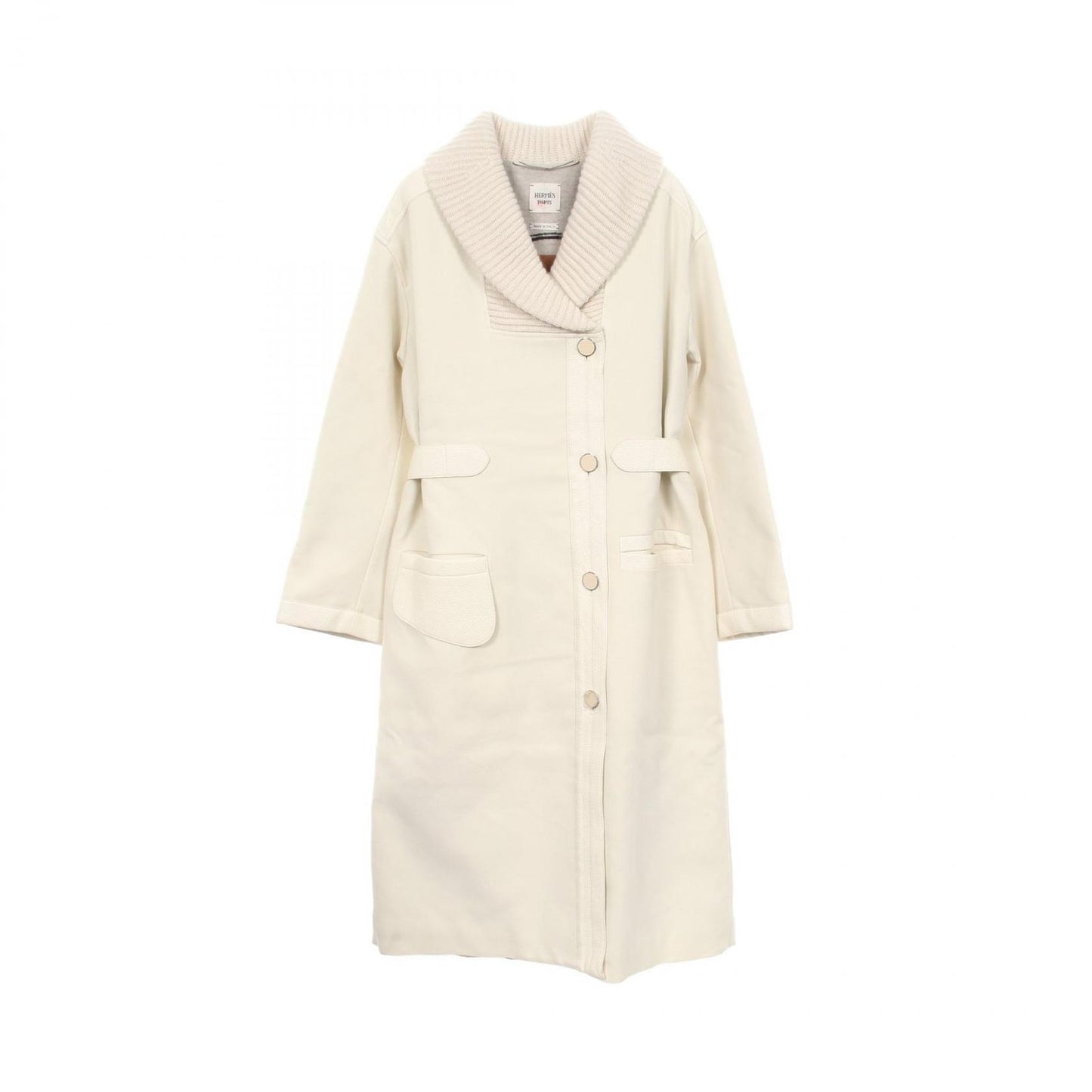 Hermes Knit Switch Nylon Wool Coat