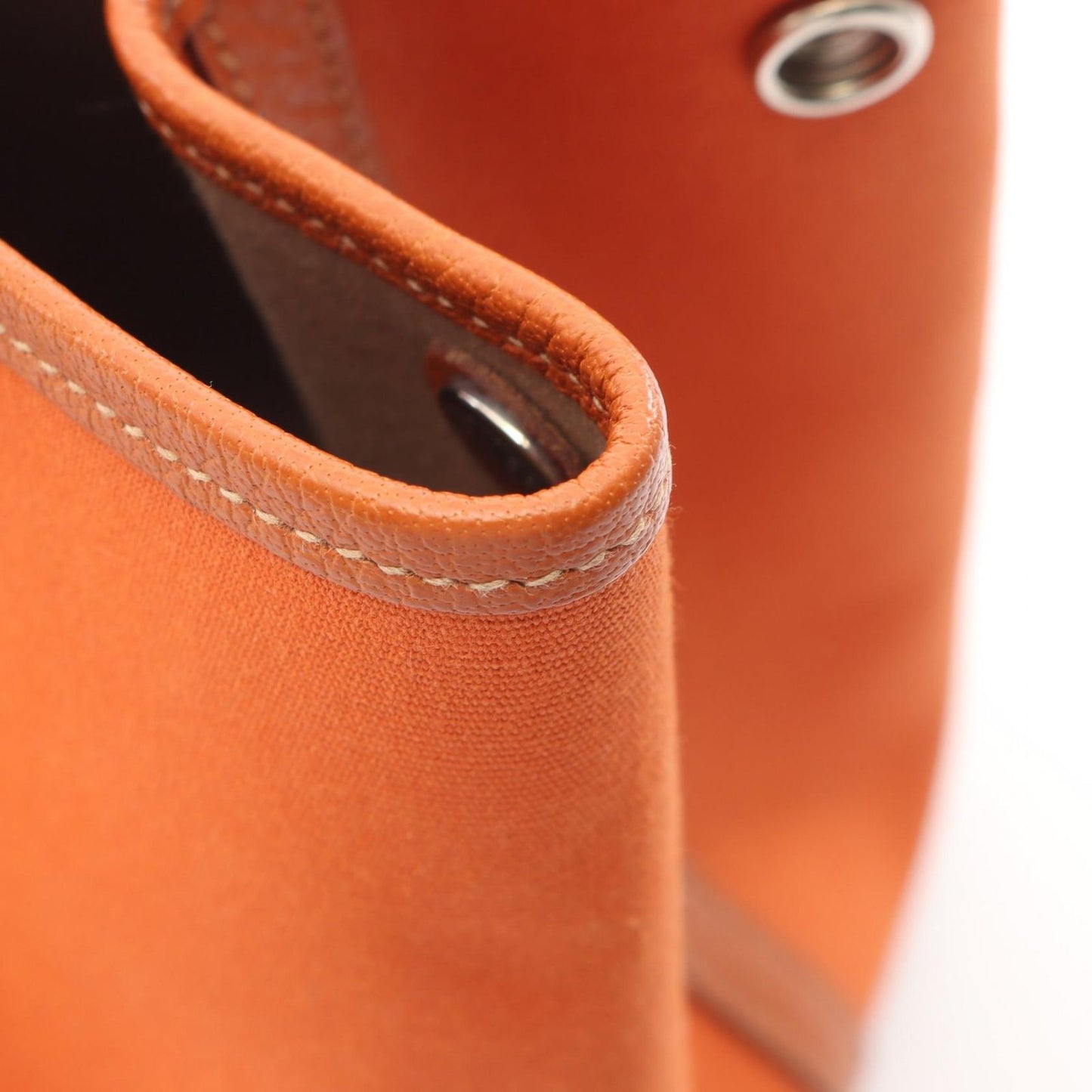 Hermes Tote Garden Party PM Potiron Leather Canvas — view 9