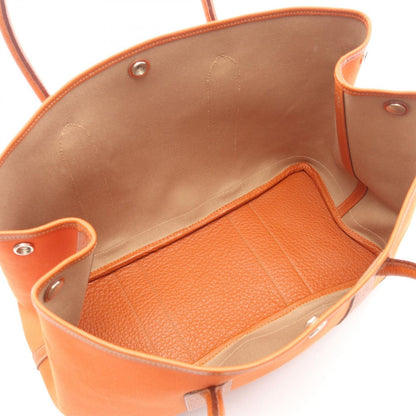 Hermes Tote Garden Party PM Potiron Leather Canvas — view 3