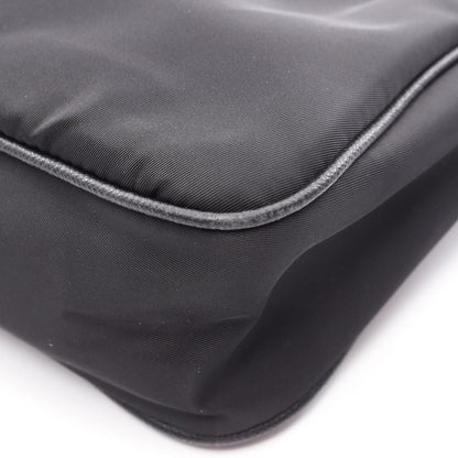 Prada Shoulder Bag Edition 2-Way Black Nylon Saffiano Leather — view 5