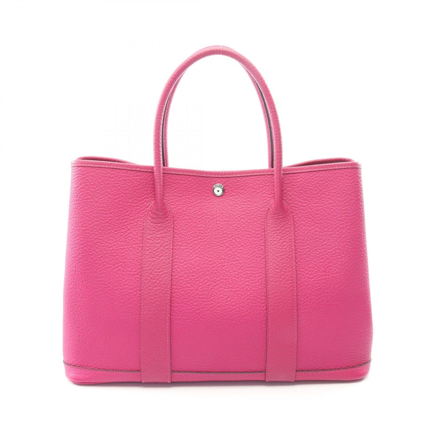 Hermes Tote Garden Party PM Rose Purple Leather
