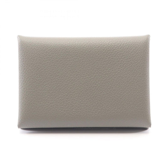 Hermes Coin Case Calvi Duo Grimeia Leather