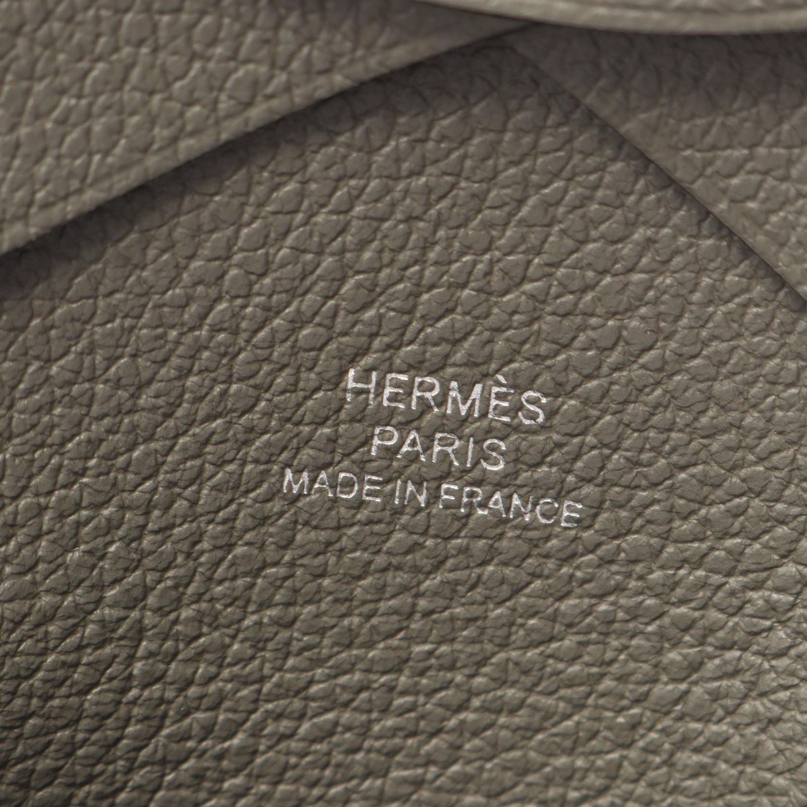 Hermes Coin Case Calvi Duo Grimeia Leather — view 6