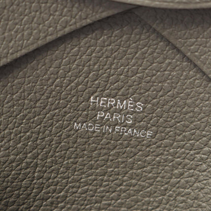 Hermes Coin Case Calvi Duo Grimeia Leather — view 6