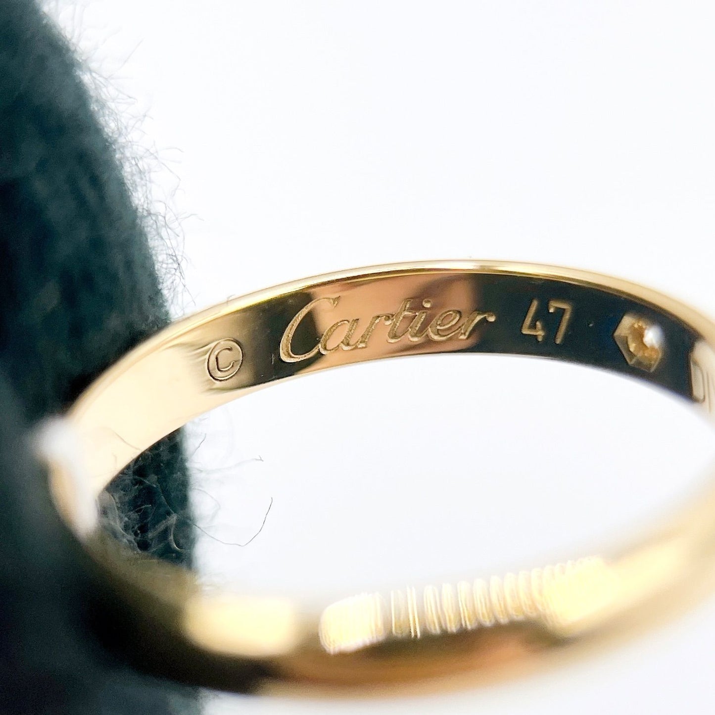 Cartier Wedding Band Diamond Yellow Gold Ring — view 6
