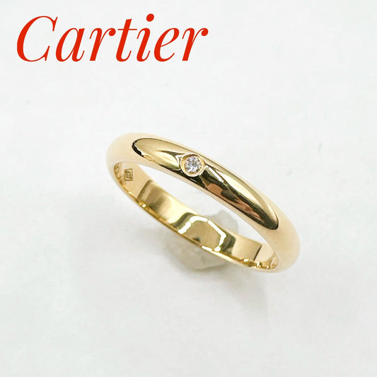 Cartier Wedding Band Diamond Yellow Gold Ring