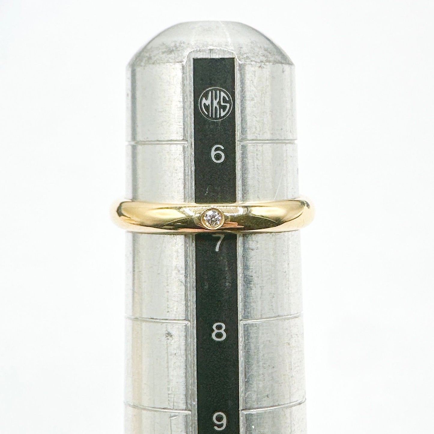 Cartier Wedding Band Diamond Yellow Gold Ring — view 5