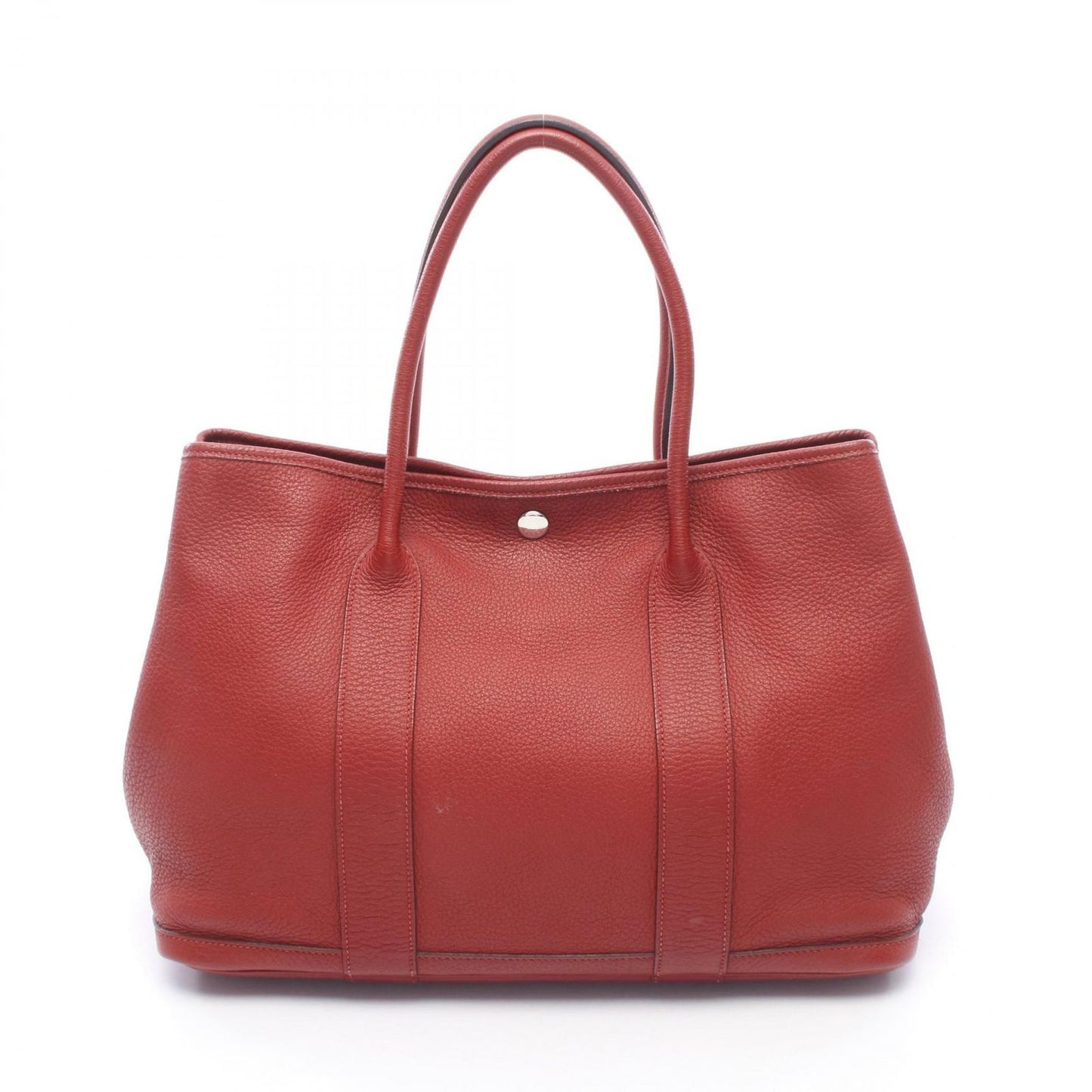 Hermes Tote Garden Party PM Rouge Garance Leather
