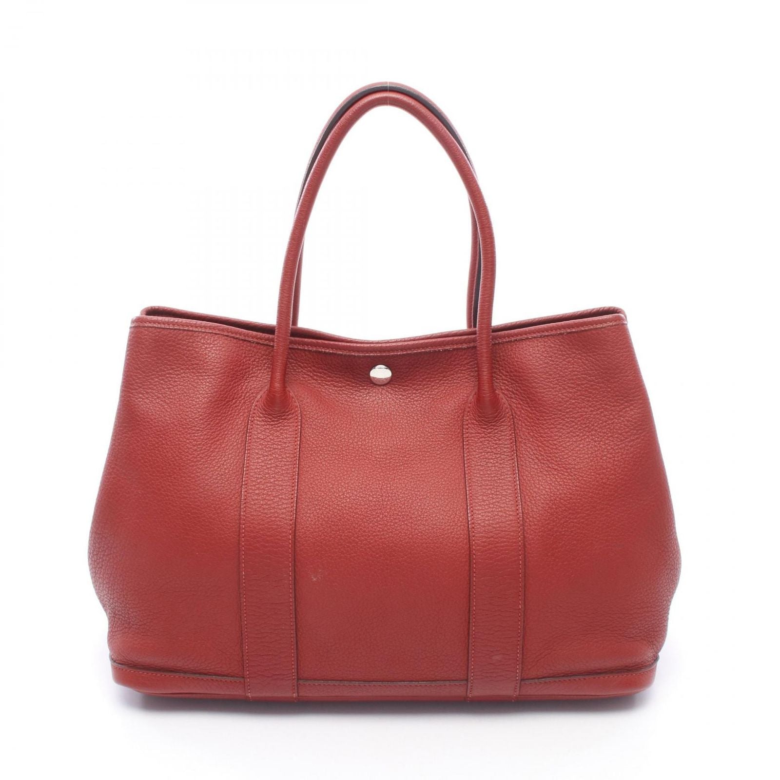 Hermes Tote Garden Party PM Rouge Garance Leather