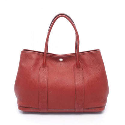 Hermes Tote Garden Party PM Rouge Garance Leather