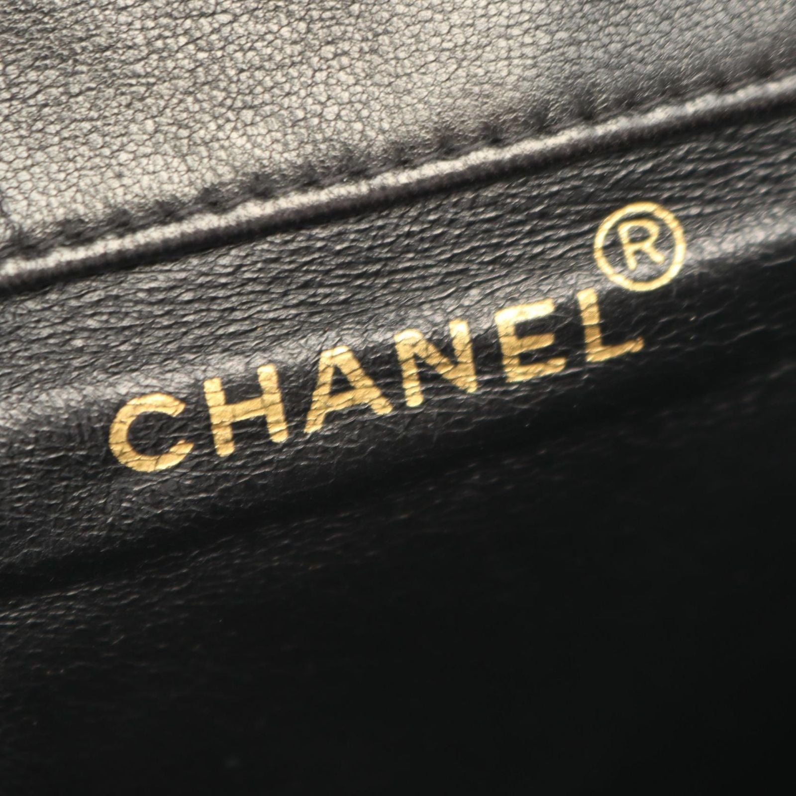 Chanel Backpack Quilted Black Lambskin Double Turnlock Chain — view 4