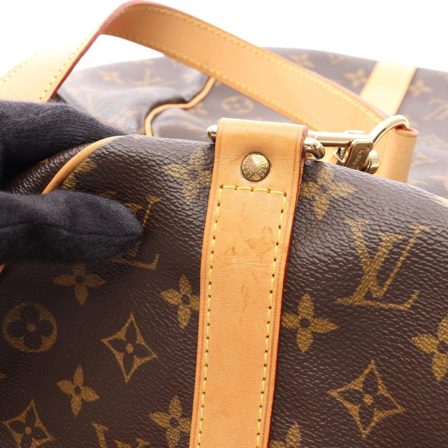Louis Vuitton Boston Bag Keepall Bandouliere 45 2-Way Canvas Leather — view 9