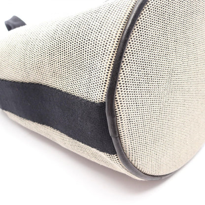 Hermes Handbag Saxo PM Ecru Black Canvas — view 6