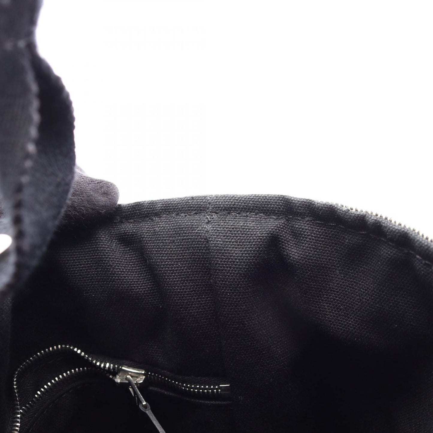 Hermes Handbag Saxo PM Ecru Black Canvas — view 5