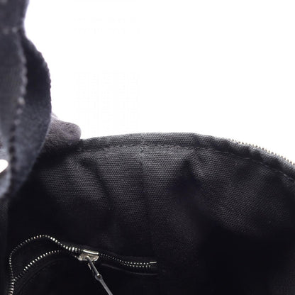 Hermes Handbag Saxo PM Ecru Black Canvas — view 5