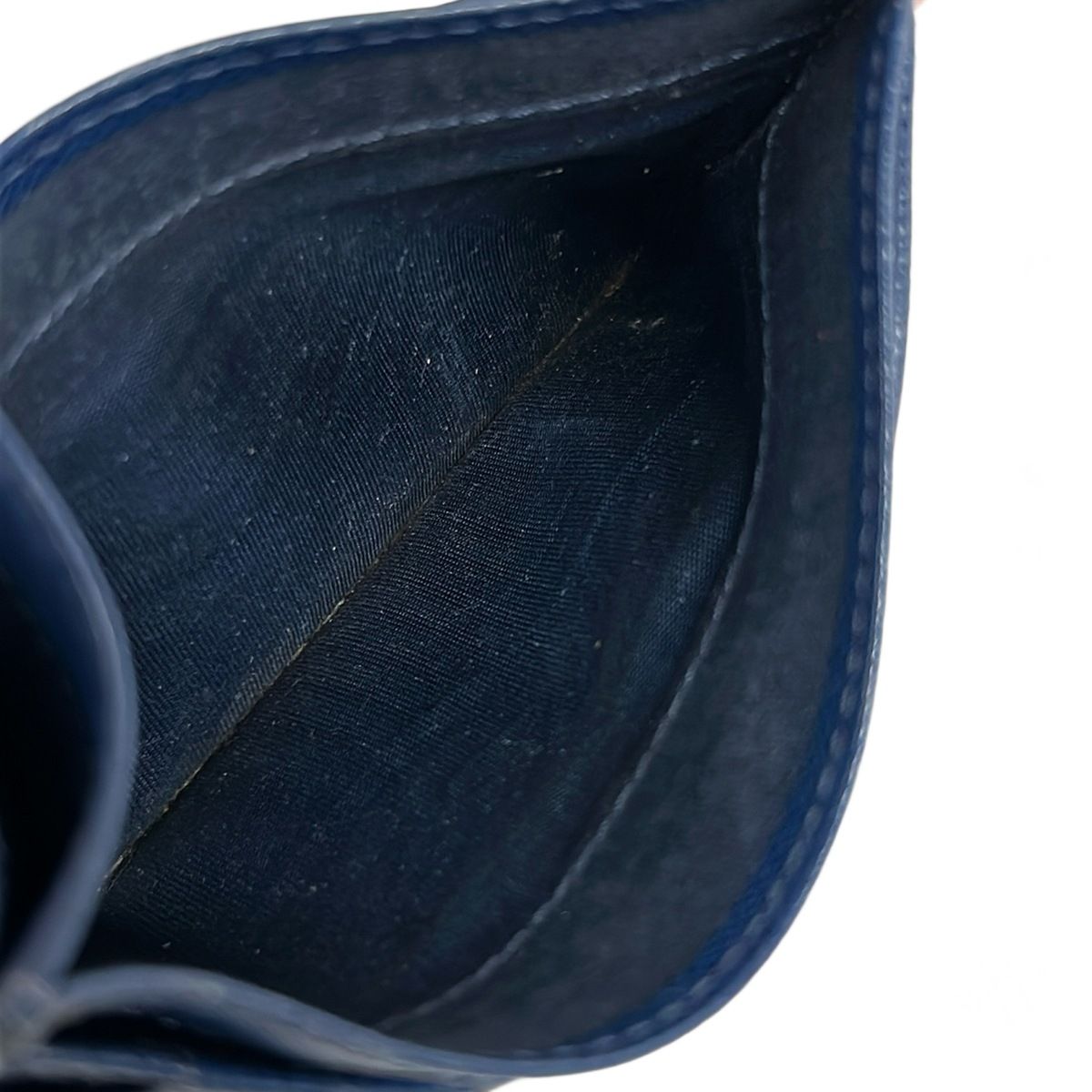 Prada Card Case Navy Leather — view 3