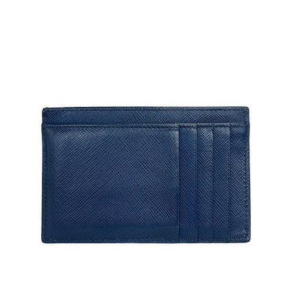 Prada Card Case Navy Leather — view 2