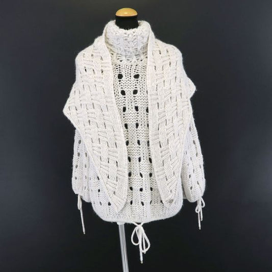 Chanel Knit Top with Shawl Sweater