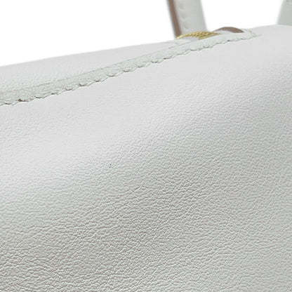 Hermes Lindy Mini Gray Pearl Grimeia Gold Swift 2-Way Shoulder Bag — view 6