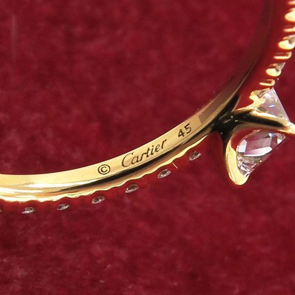 Cartier Etain Cell Ring Princess Cut — view 6
