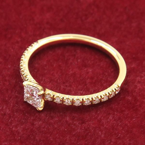 Cartier Etain Cell Ring Princess Cut — view 2