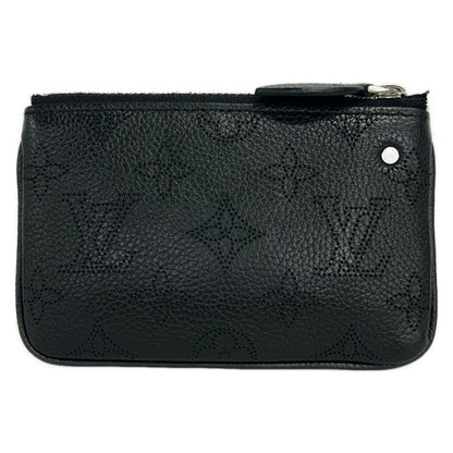 Louis Vuitton Coin Case Mahina Pochette Cles Noir Leather Cowhide — view 2