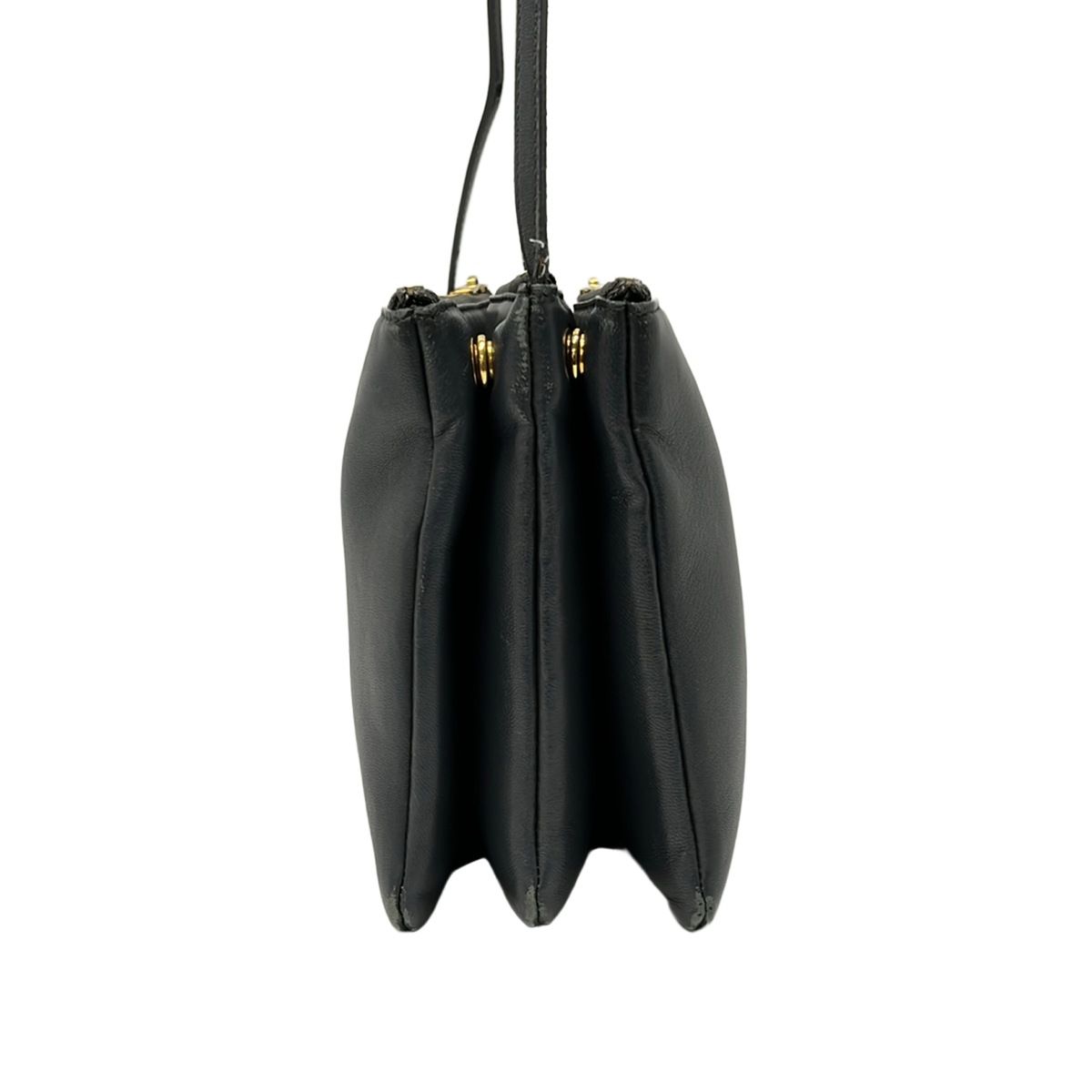 Celine Shoulder Bag Triolage Gray Leather — view 2