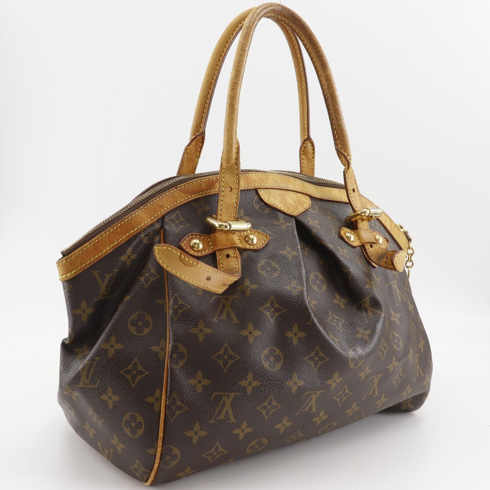 Louis Vuitton Tivoli GM Monogram Canvas Brown Tote — view 3