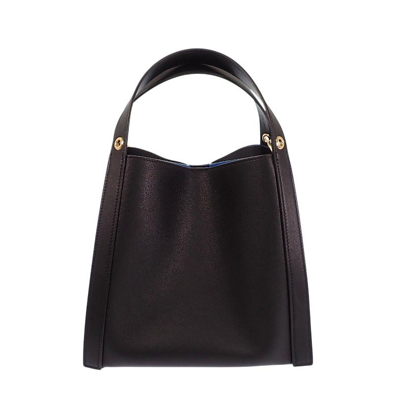 Celine Small Cubo 2-Way Shoulder Bag Calf Black Gold — view 3