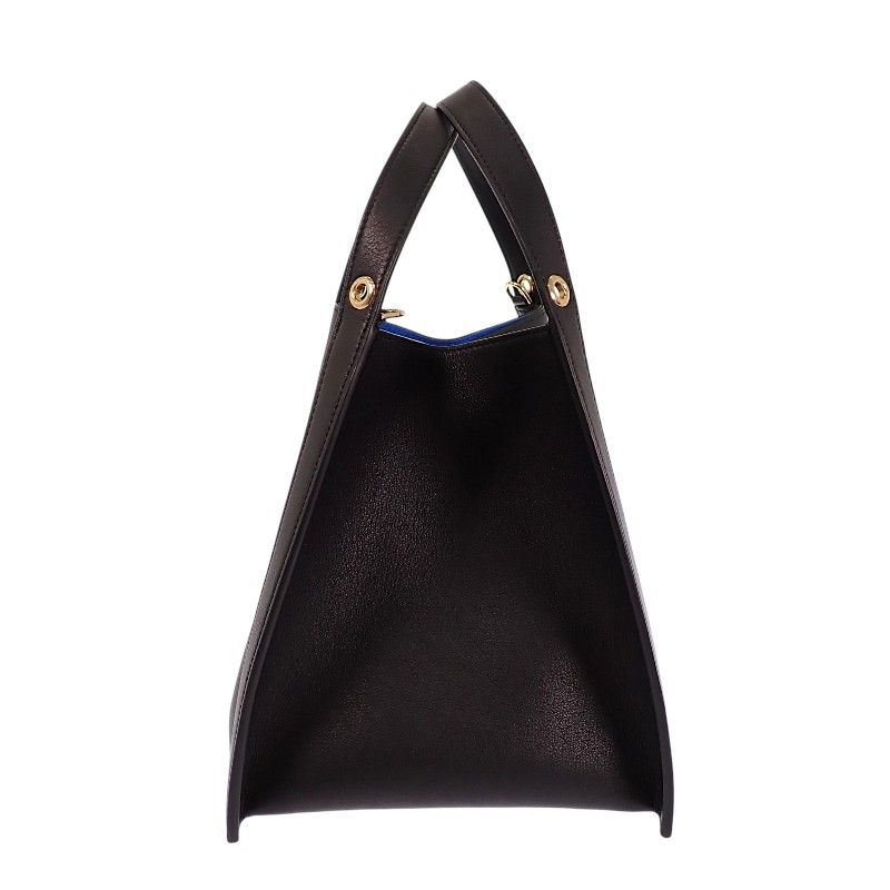 Celine Small Cubo 2-Way Shoulder Bag Calf Black Gold — view 4