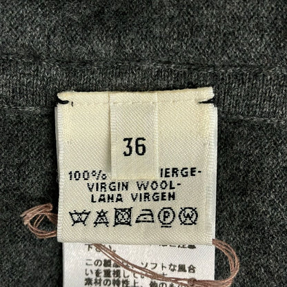 Hermes Dress 36 Dark Gray 3/4 Sleeve Knee Length Knit — view 5