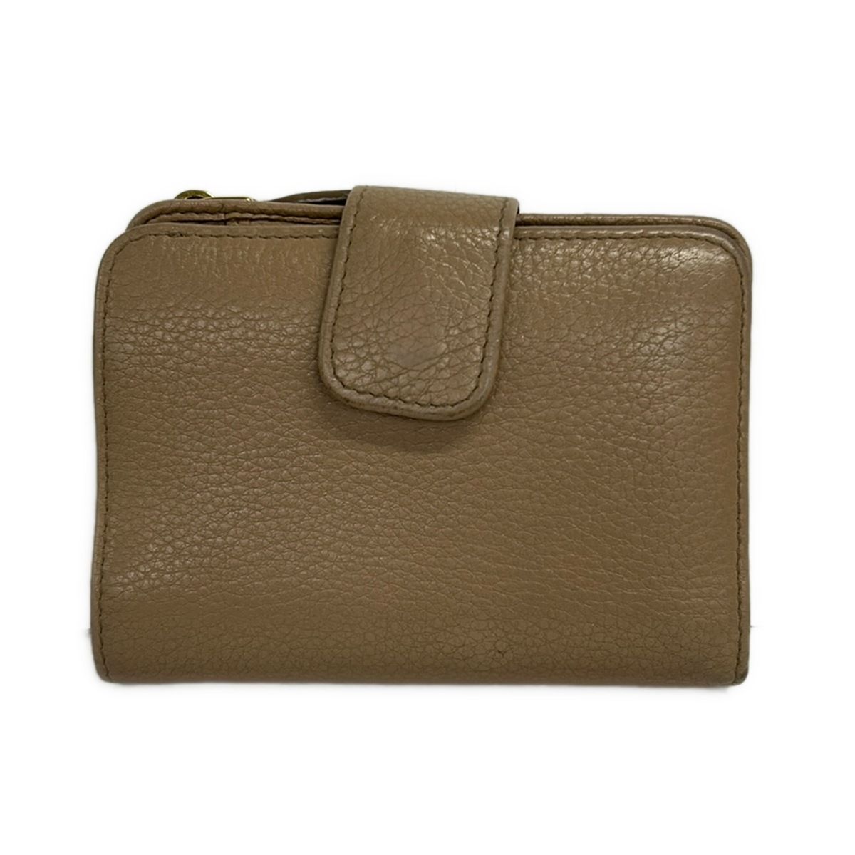 Prada Bifold Wallet Beige Leather — view 2