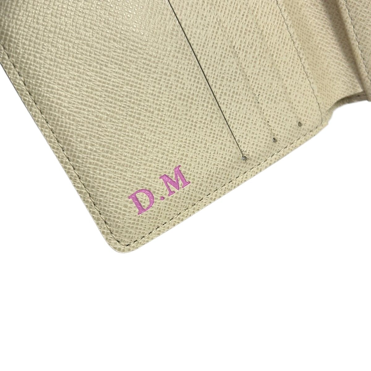 Louis Vuitton Hook Wallet Damier Portefeuille Elise Azur Initial — view 6