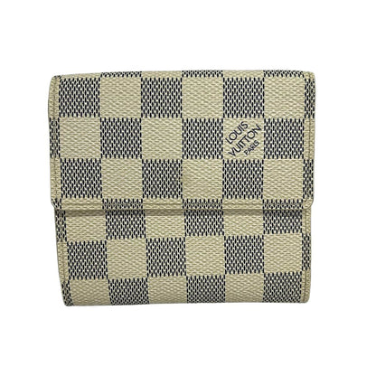 Louis Vuitton Hook Wallet Damier Portefeuille Elise Azur Initial — view 2
