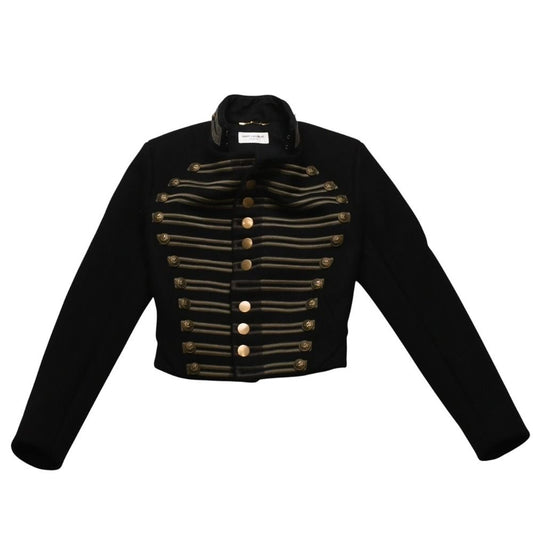 Saint Laurent Paris Napoleon Jacket Hedi Slimane Era Black Gold