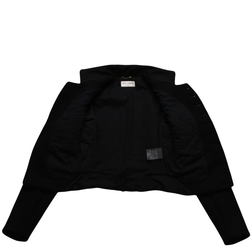 Saint Laurent Paris Napoleon Jacket Hedi Slimane Era Black Gold — view 2