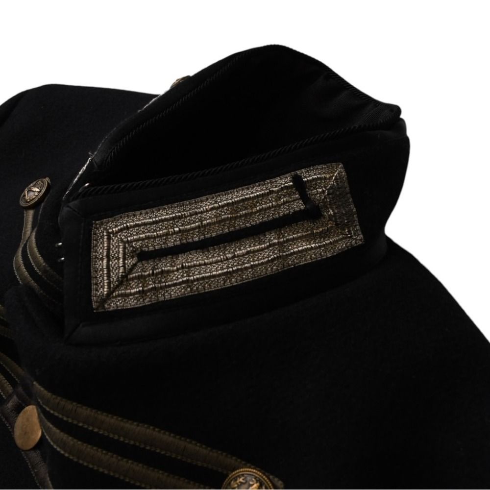 Saint Laurent Paris Napoleon Jacket Hedi Slimane Era Black Gold — view 5