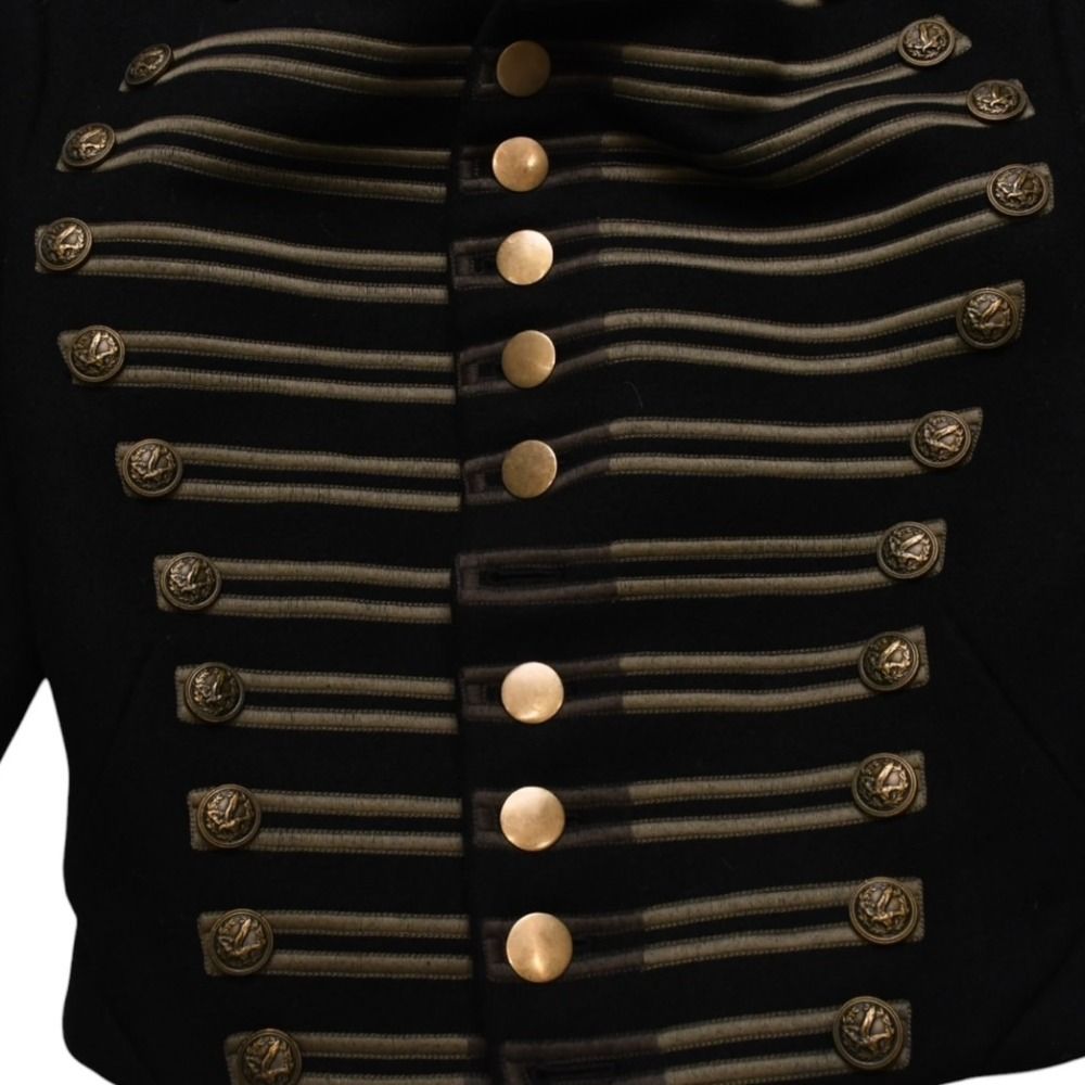 Saint Laurent Paris Napoleon Jacket Hedi Slimane Era Black Gold — view 4