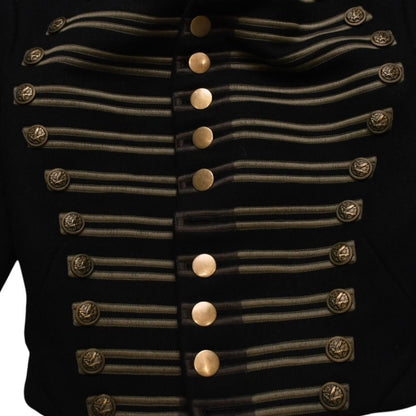 Saint Laurent Paris Napoleon Jacket Hedi Slimane Era Black Gold — view 4