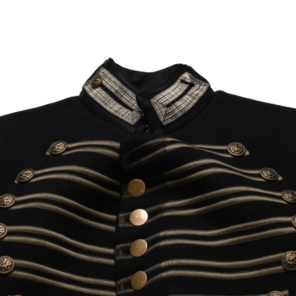 Saint Laurent Paris Napoleon Jacket Hedi Slimane Era Black Gold — view 3