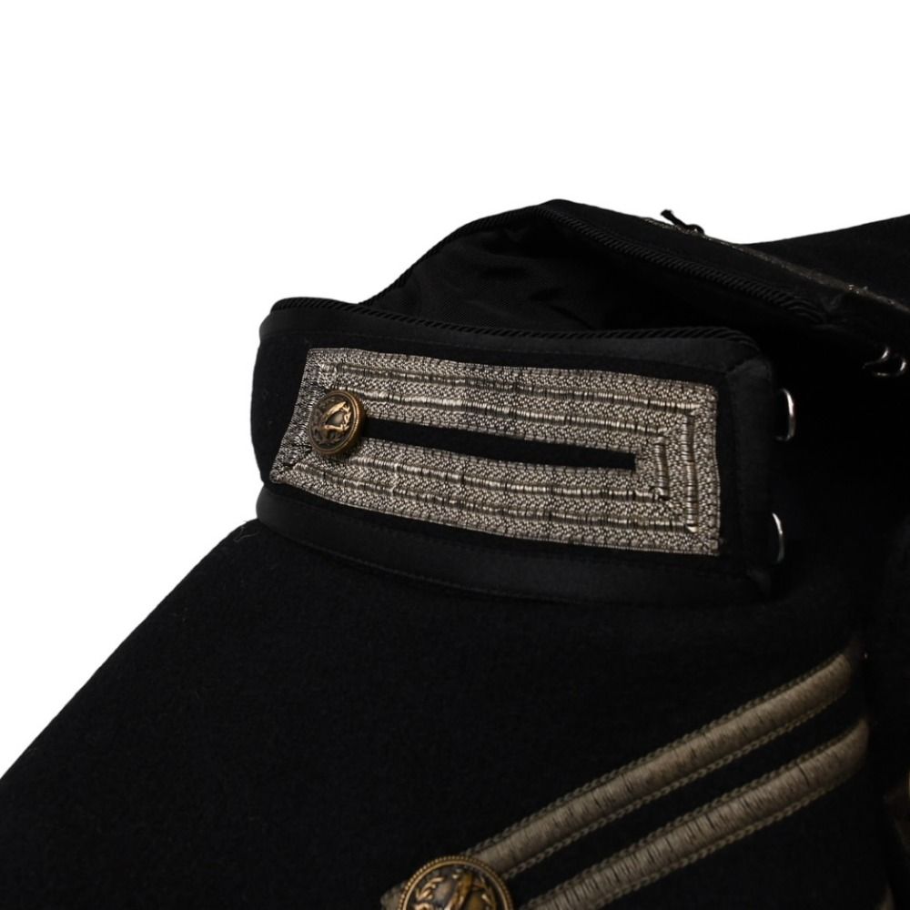 Saint Laurent Paris Napoleon Jacket Hedi Slimane Era Black Gold — view 6