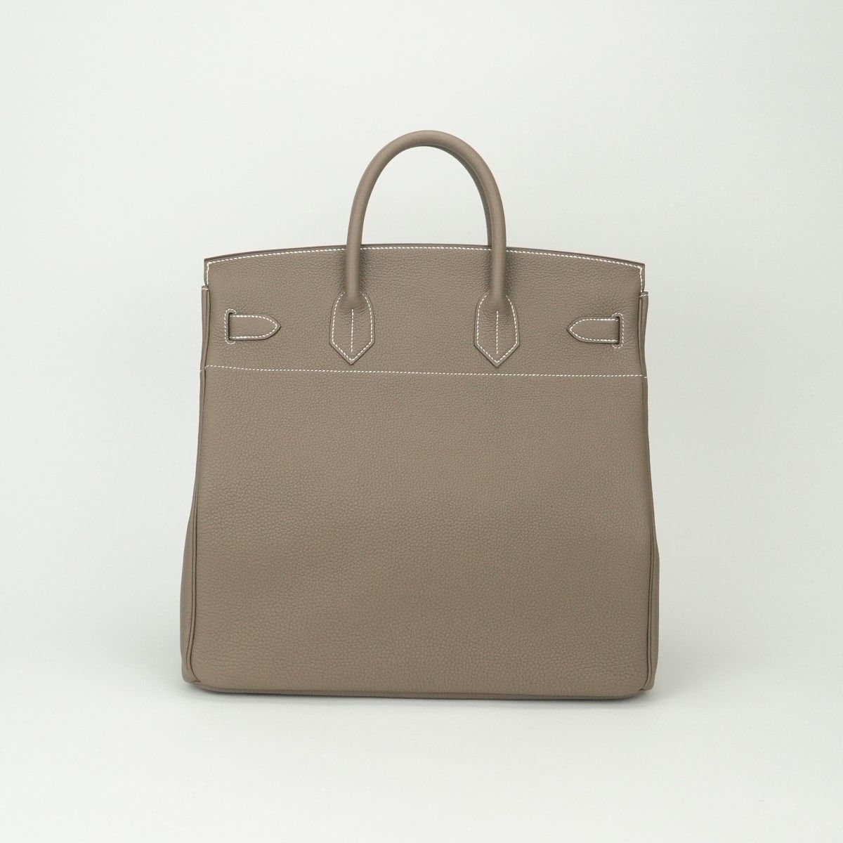 Hermes Haut Courroies Hac 40 Hac 40 Tote Togo Etoupe Gray Silver Handbag — view 3