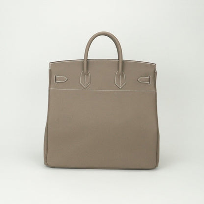 Hermes Haut Courroies Hac 40 Hac 40 Tote Togo Etoupe Gray Silver Handbag — view 3