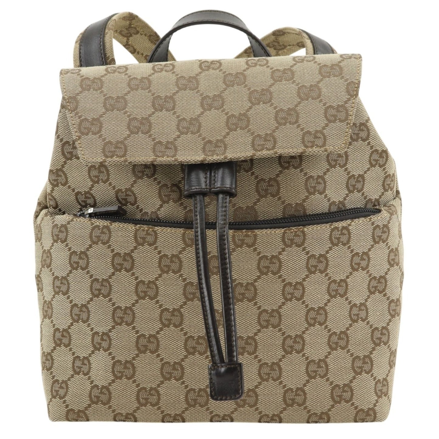 Gucci GG Canvas Brown Backpack