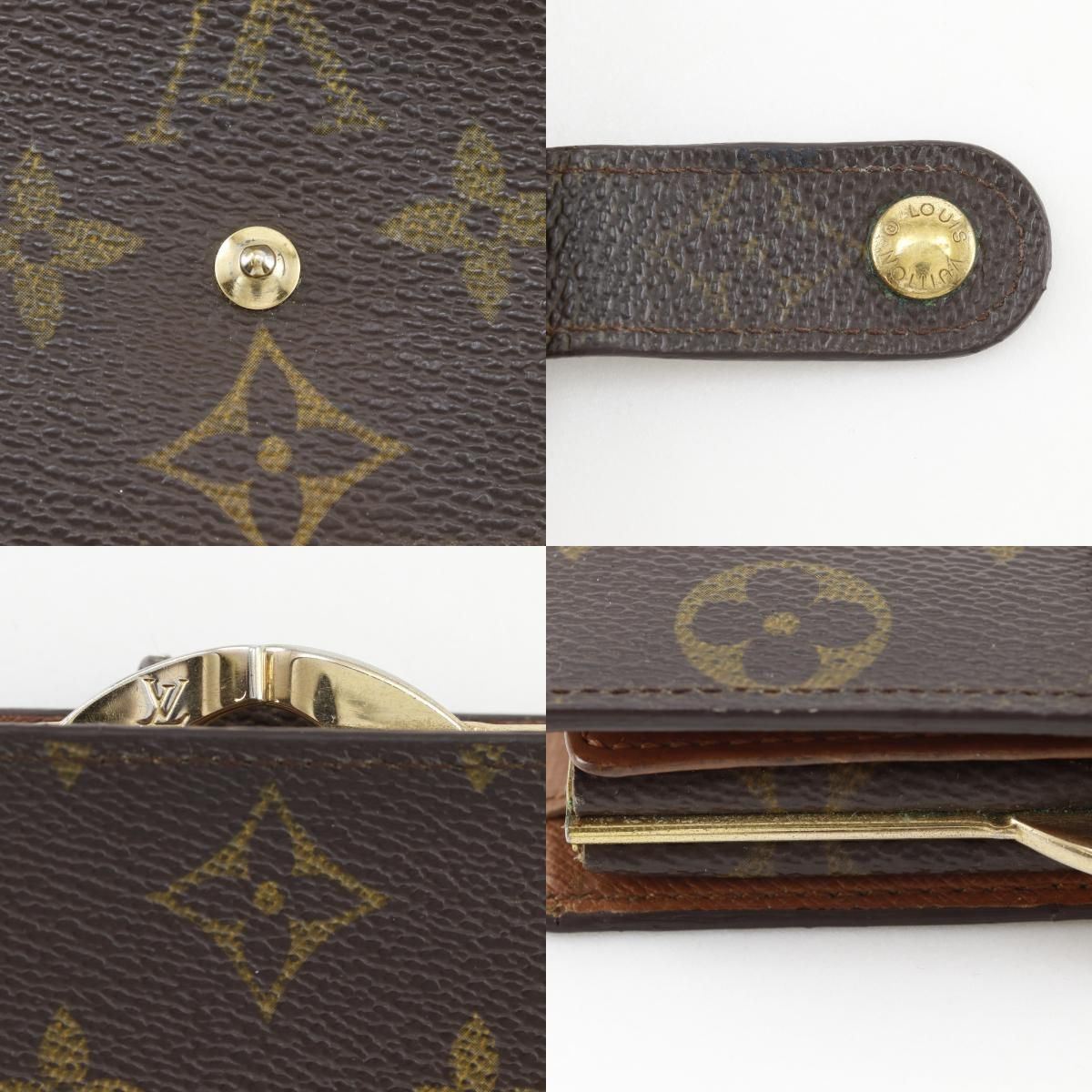 Louis Vuitton Portefeuille Viennois Monogram Canvas Brown Bifold Wallet — view 9