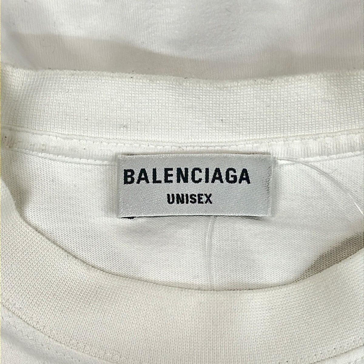Balenciaga Short Sleeve T-Shirt XS White Blue — view 3